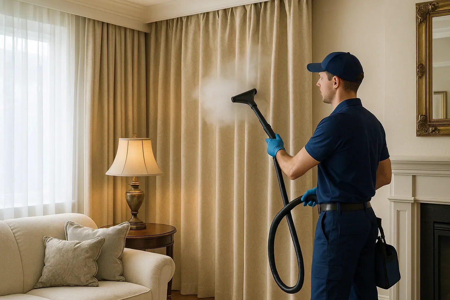 Professional curtain and drapery cleaning services